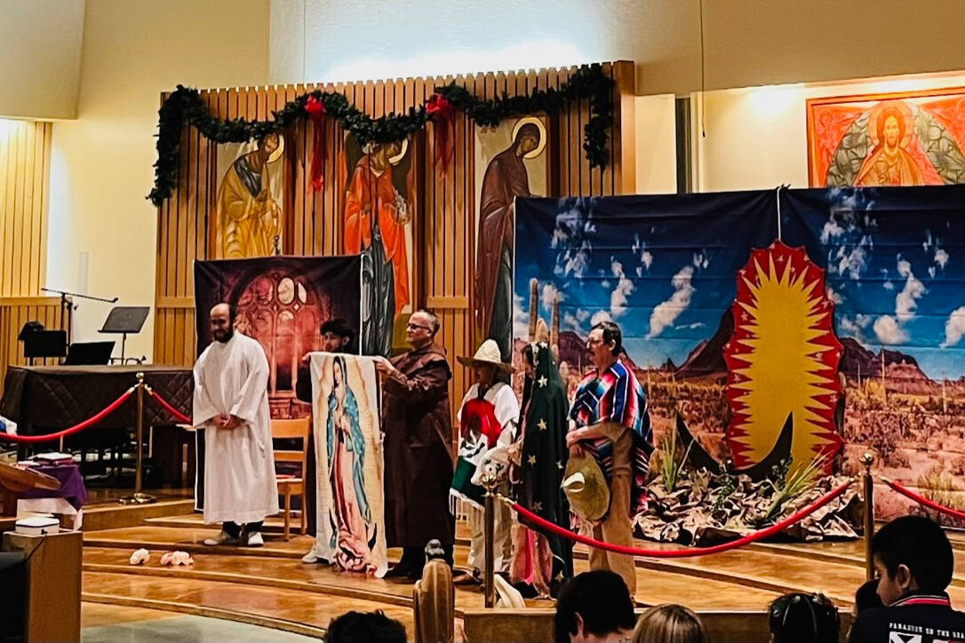 More than 75 people joined together at St. Paul Catholic Church to celebrate the Feast Day of Our Lady of Guadalupe this past Sunday evening. (Courtesy / Delores Gonzalez)
