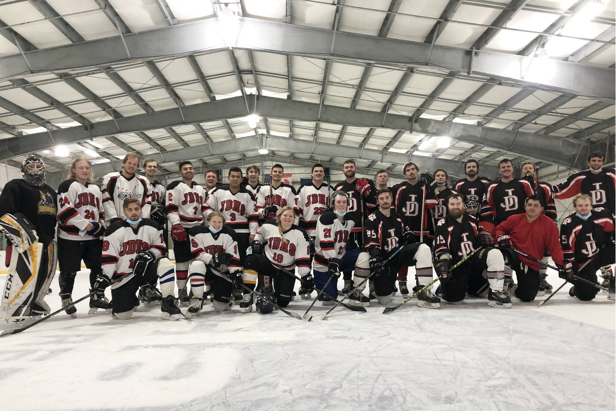 This is a photo of players who participated in the annual JDHS alumni game in 2021. (Courtesy / Suzanne Sauerteig)
