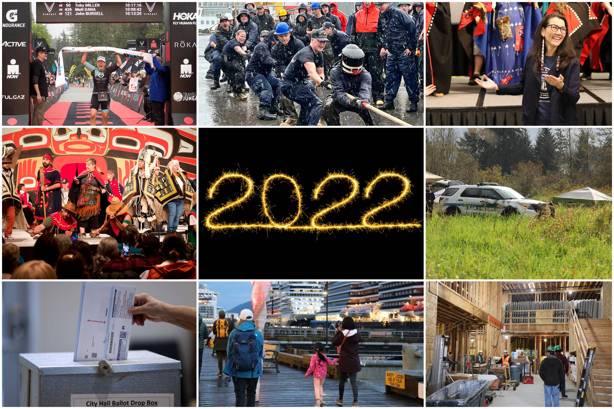 Juneau Empire staff and Unsplash 
Juneau’s biggest news stories of 2022 ranged from historic victories (and Celebrations) to severe struggles due to shortages of workers and housing. Virtually all were connected by overlapping factors to other top stories.