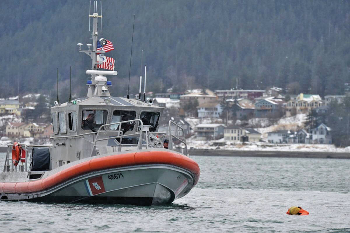 The Coast Guard 45-foot response boat-medium. (Juneau Empire file)