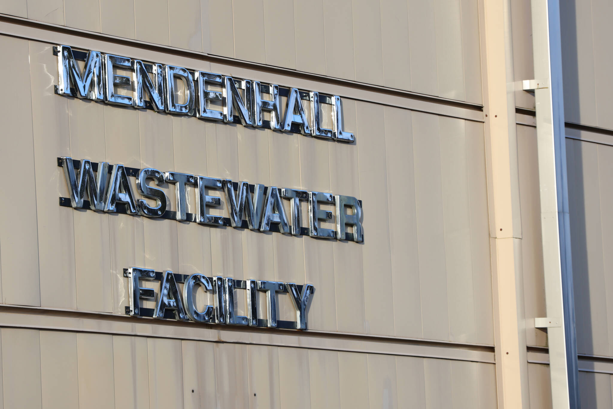 Sun shines on the Mendenhall Wastewater Facility, which has emerged as a possible top 10 legislative priority for the City and Borough of Juneau. (Ben Hohenstatt / Juneau Empire)