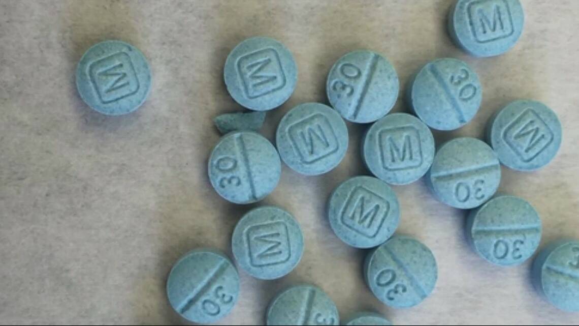 This photo shows pills police say were seized after a suspicious package was searched. (Juneau Police Department)