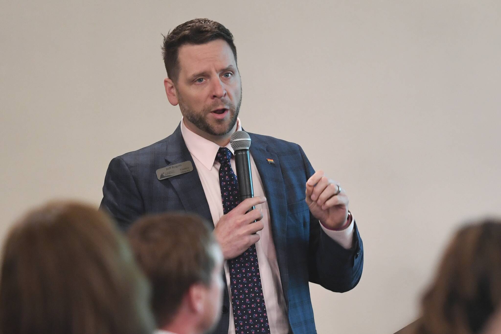 City Finance Director Jeff Rogers speaks to the Juneau Chamber of Commerce in 2019. (Michael Penn / Juneau Empire File)