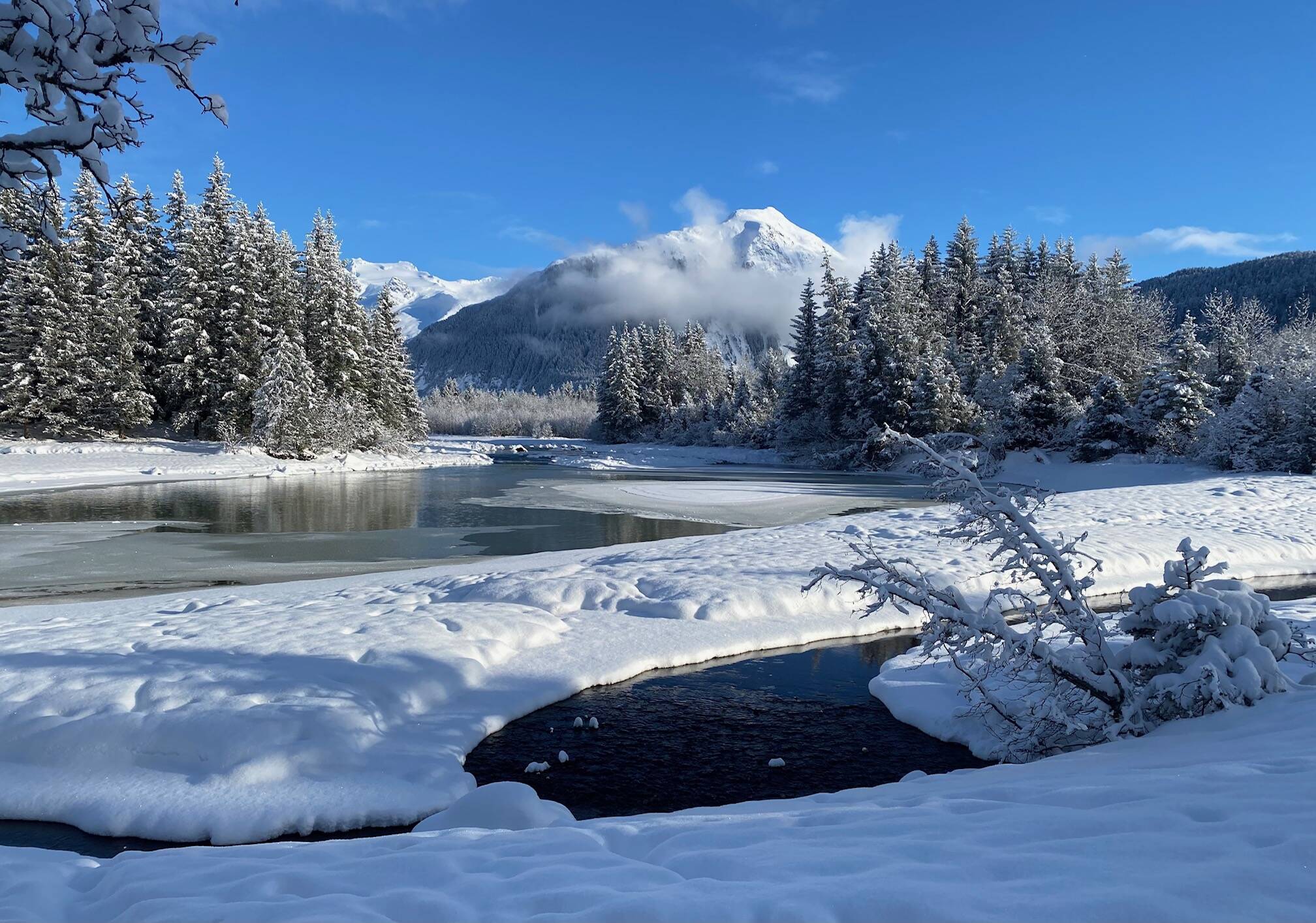 Winter wonderland view from Dredge Lakes Trail. (Courtesy Photo / Denise Carroll)
