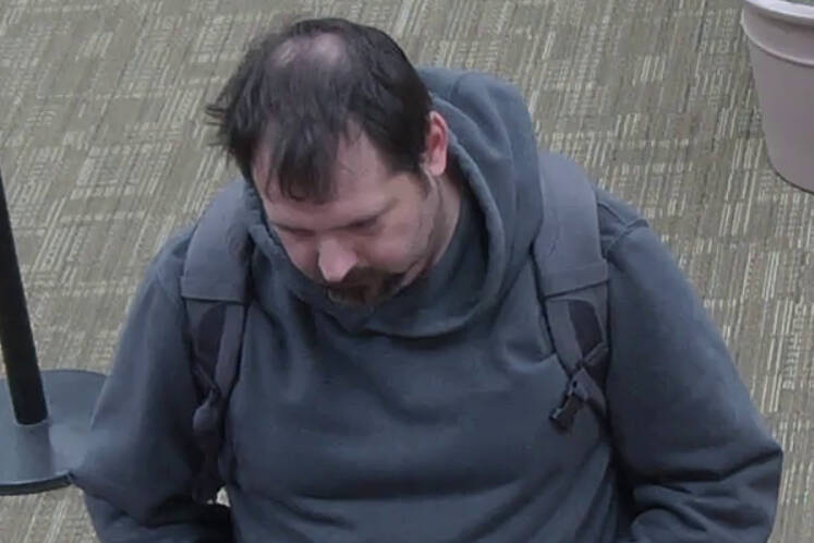 The FBI Anchorage Field Office is seeking information about this man in relation to a Wednesday bank robbery in Anchorage, the agency announced Thursday afternoon. Anyone with information regarding the bank robbery can contact the FBI Anchorage Field Office at 907-276-4441 or tips.fbi.gov. Tips can be submitted anonymously.  (FBI)
