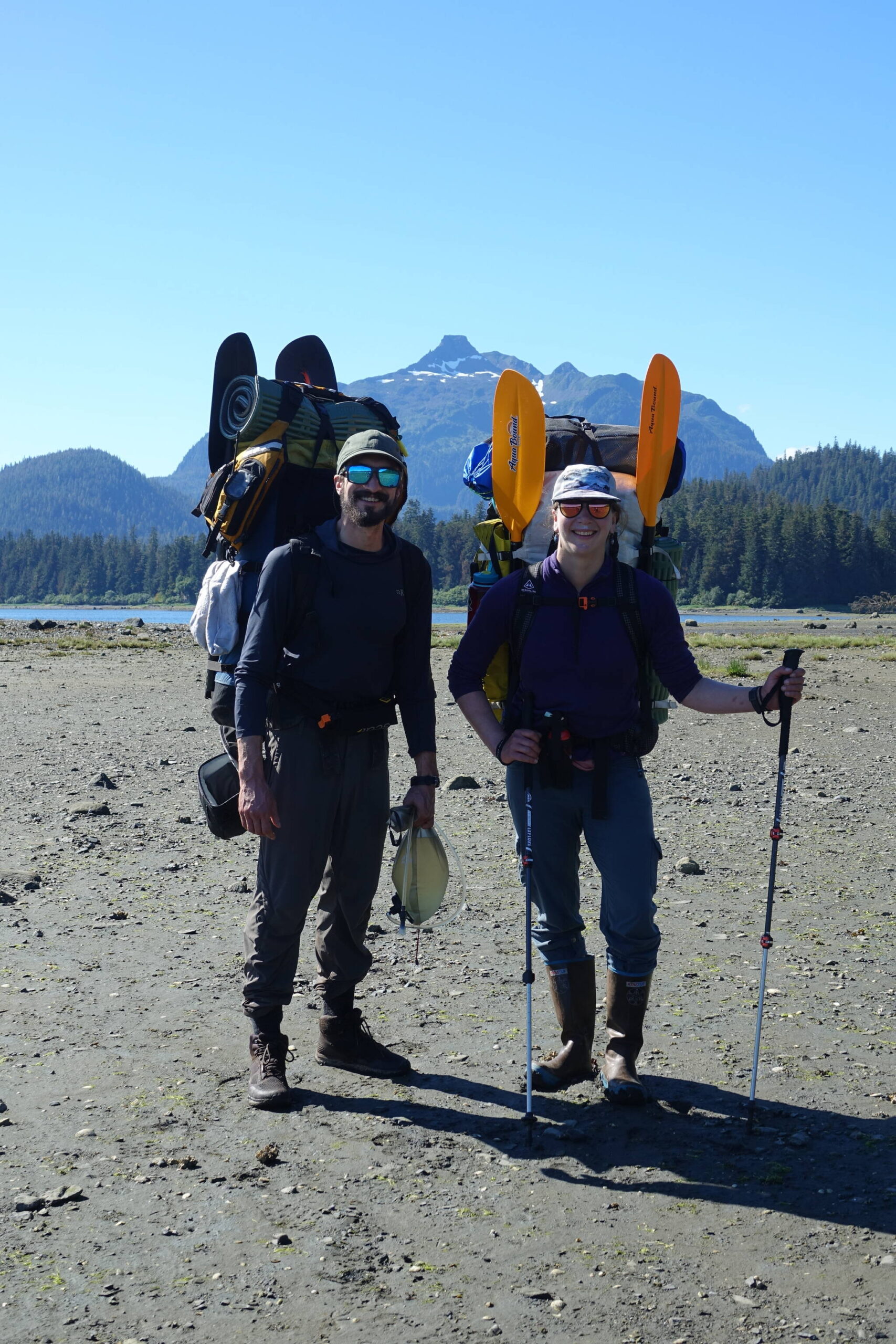 Haines-based Southeast Alaska Expeditions guides Jeff Moskowitz and Beth Fenhaus in Mole Harbor, on Admiralty Island. (Courtesy Photo / Mary Catharine Martin)
