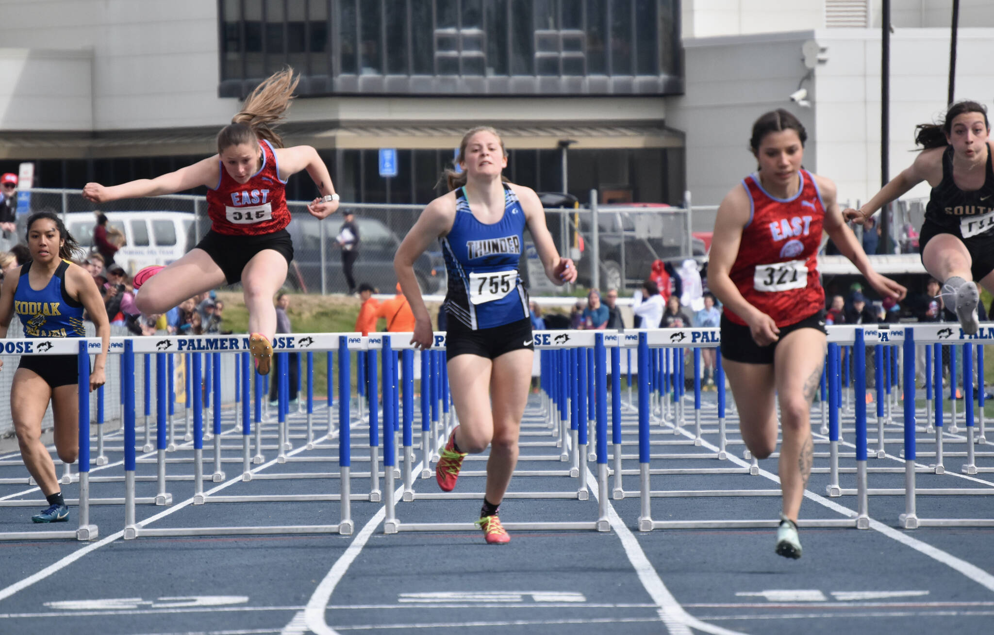 Thunder Mountain High School recent graduate Mallory Welling, shown at last weekend’s ASAA state track and field meet, will compete at the Brian Young Invitational, Friday and Saturday, in Kodiak. (Jeff Helminiak / Peninsula Clarion)