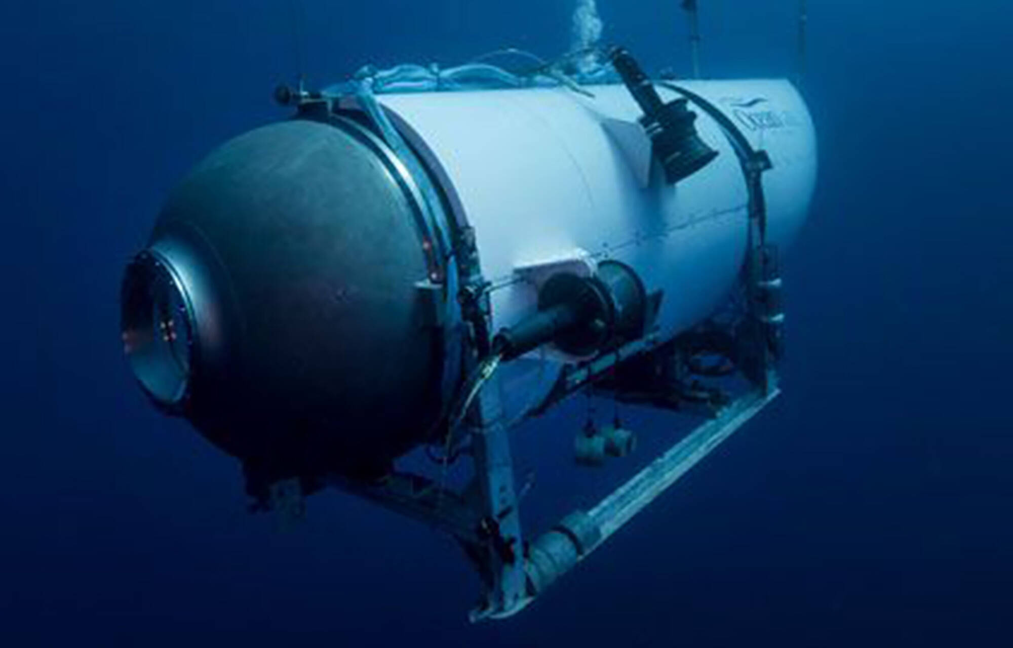 This undated image provided by OceanGate Expeditions in June 2021 shows the company’s Titan submersible. (OceanGate Expeditions via AP, File)