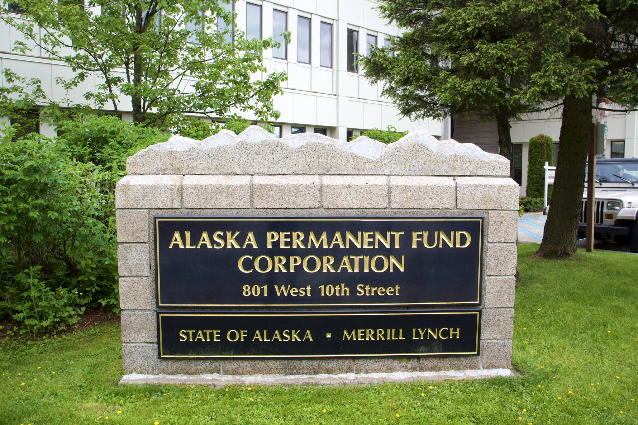The Alaska Permanent Fund Corp. headquarters in Juneau is where most of the estimated 70 employees manage the state’s primary savings account. The corporation’s board of trustees has directed staff to evaluate options for moving some operations to Anchorage. (Mark Sabbatini / Juneau Empire)