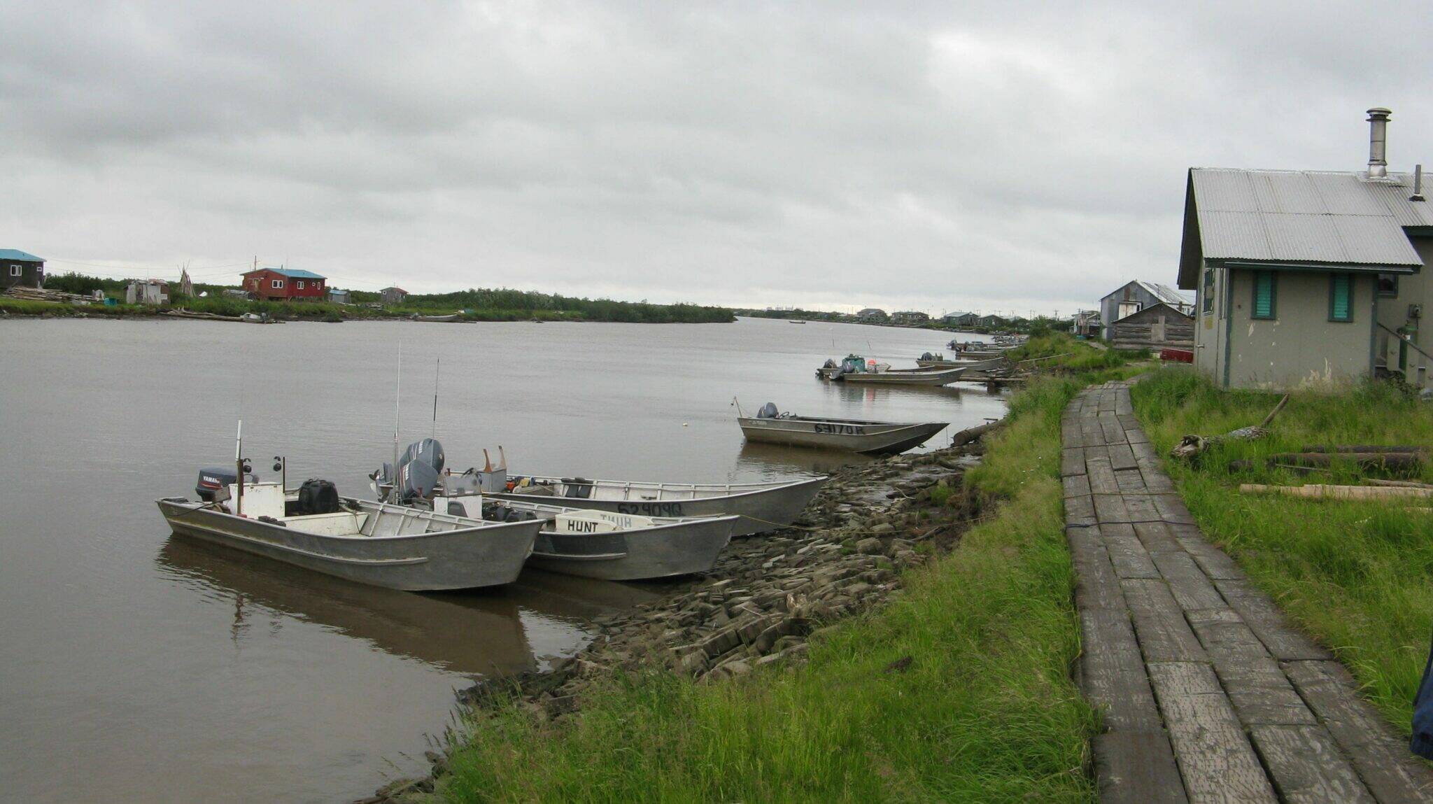 The riverfront in Kotlik, a Yup’ik community of about 600 peole, is seen in 2009. Kotlik, on the north end of the Yukon-Kuskokwim Delta, is one of the communities in the Kusilvak Census Area. A new study published in the Lancet found that Alaska Natives in the Kusilvak Census Area have the nation’s highest rate of death from intentional self-harm or interpersonal violence. (Photo provided by the Alaska Division of Community and Regional Affairs)