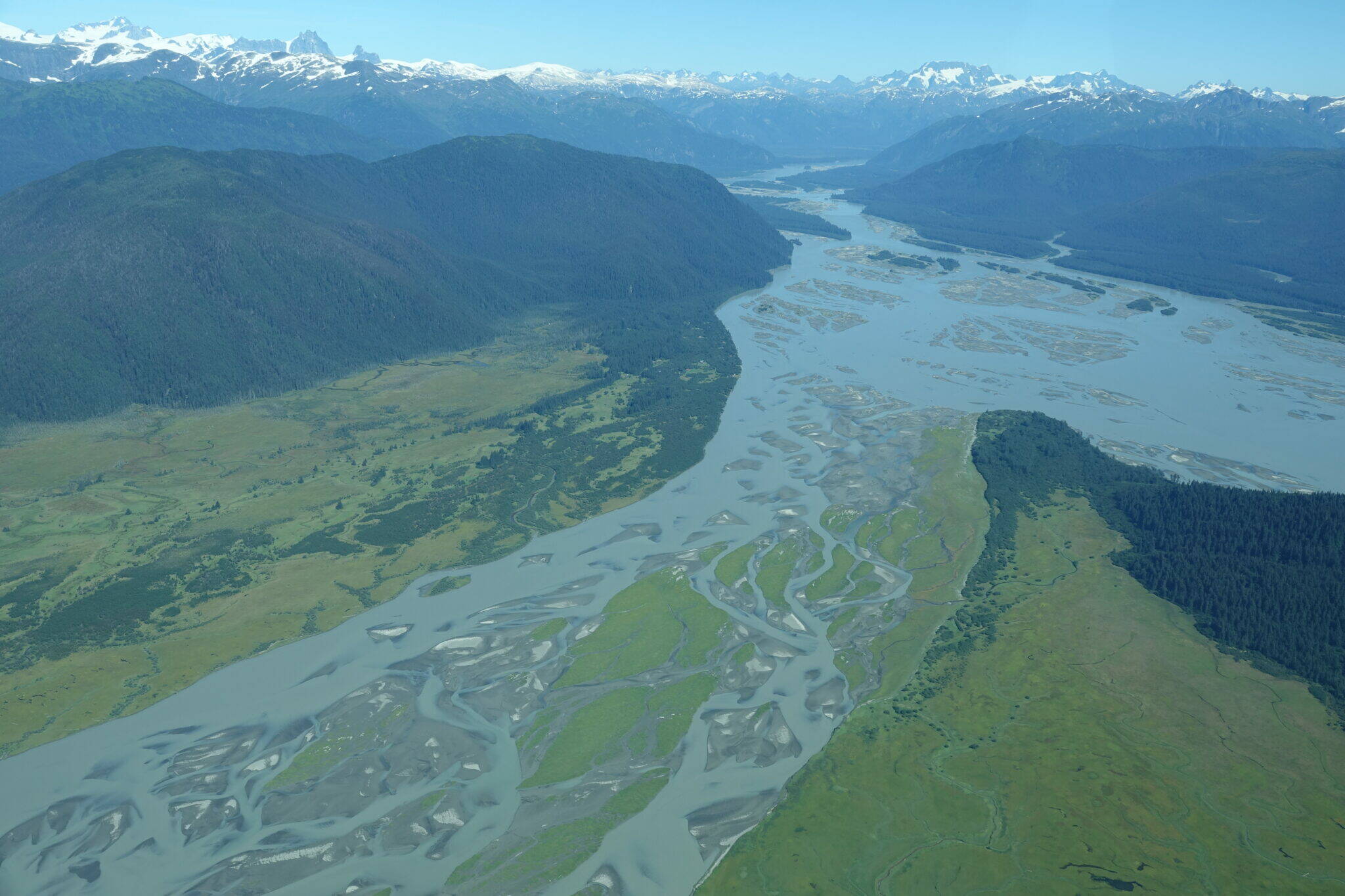 A view of the Stikine River and its delta. (Photo by Mary Catharine Martin)