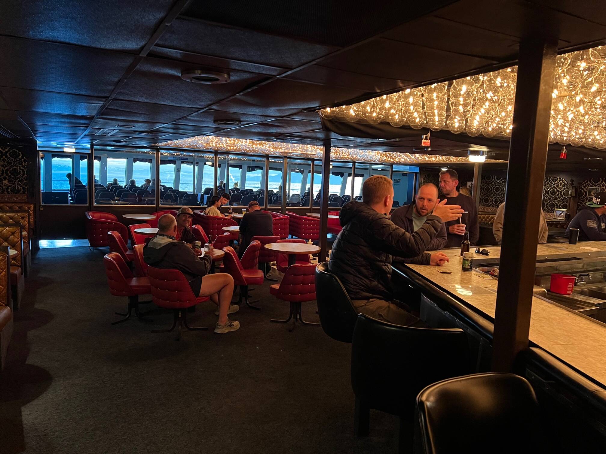 This photo of the bar on the Columbia ferry was taken in July. (Meredith Jordan/ Juneau Empire)