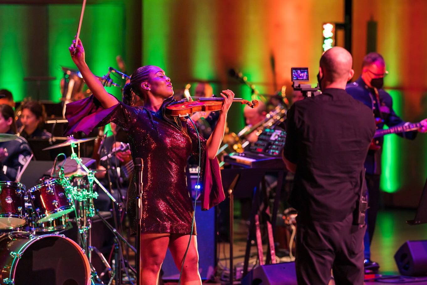 Violinist/vocalist Chelsey Green, seen here with her Green Project ensemble in 2022, is scheduled to perform Oct. 4 and 5 during the Juneau Jazz and Classics Fall Music Festival. (Photo courtesy of Chelsey Green)