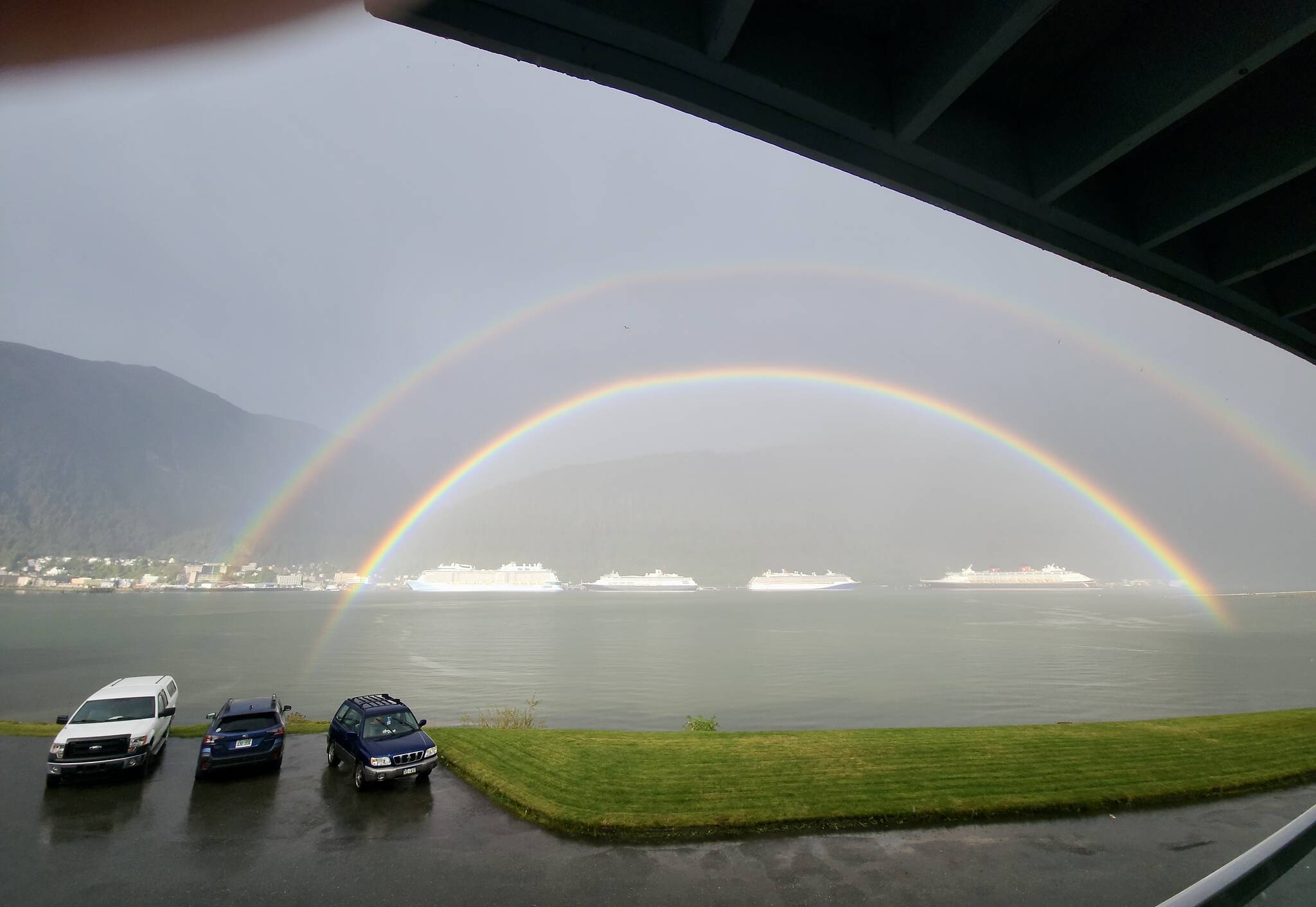 A double rainbow in Douglas on Sept. 15. (Photo by Kenneth Weimer)