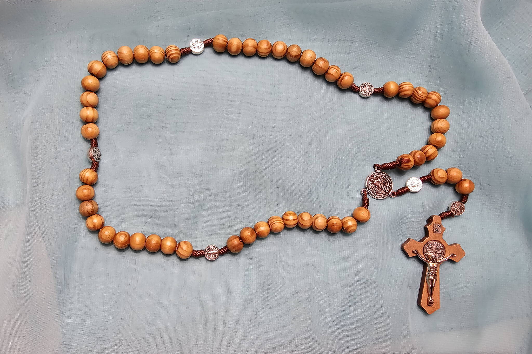A rosary the author got during a pilgrimage to the Holy Land in 2018. (Photo by Gina Del Rosario)