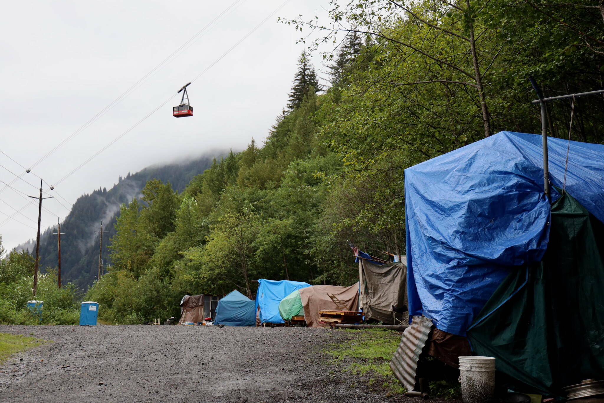 Mill Campground, seen here Aug. 15, is scheduled to close on Monday. (Clarise Larson / Juneau Empire File)