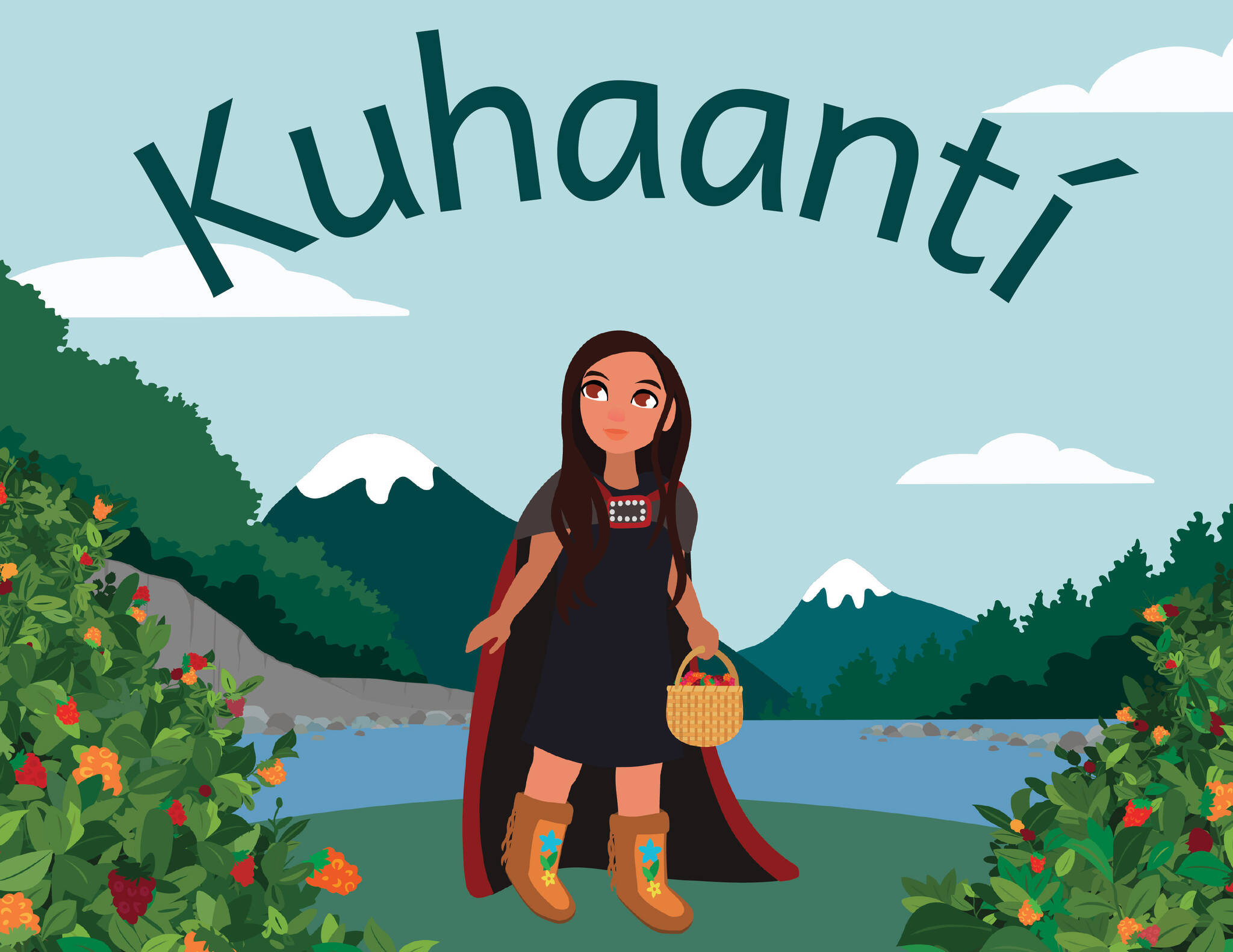 The cover of the children’s story “Kuhaantí,” the first book of its kind released in Lingít in decades, according to people who collaborated on the project. (Image courtesy of Central Council of Tlingit and Haida Indian Tribes of Alaska)