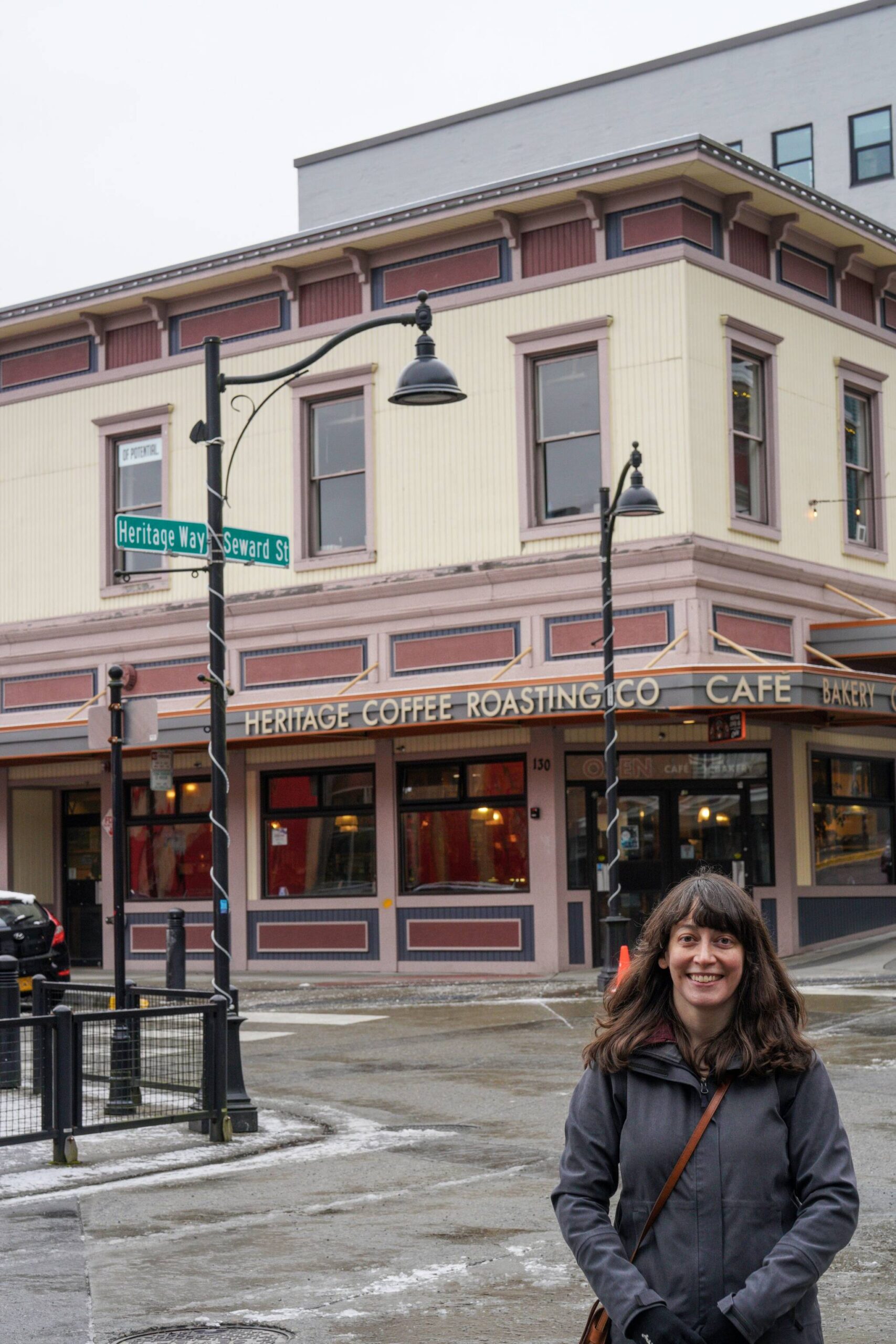 Heritage Coffee Roasting Company owner Amy Knight at the downtown cafe. (Photo by Scott Baxter)