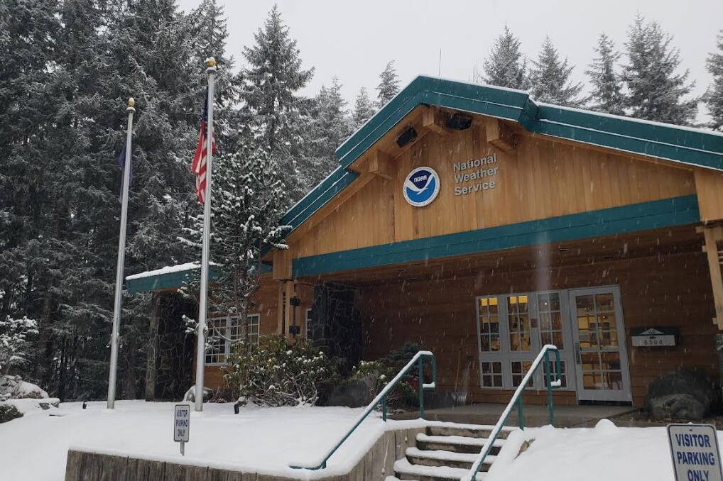 The National Weather Service Juneau station on Back Loop Road received 4.1 inches of snow during a storm that hit the city between Monday morning and Tuesday morning. (Courtesy of the National Weather Service Juneau)