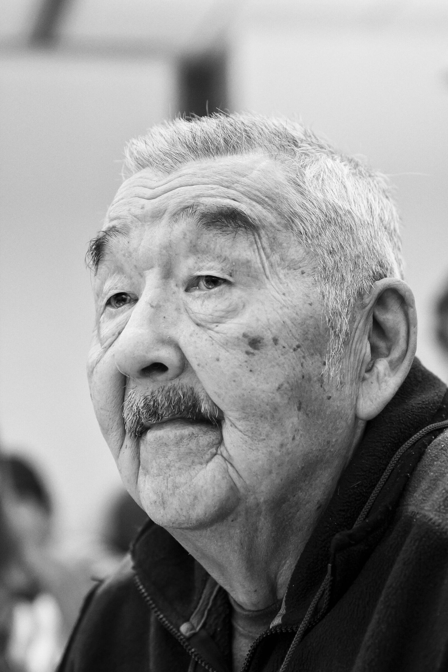 In this photo provided by the U.S. Fish & Wildlife Service, Gregory Golodoff attends a reunion in Alaska, May 18, 2018. Golodoff, who was 3 years old when his remote Alaska island was captured by Japanese troops and who became the last survivor among its 41 residents sent to Japan as prisoners, died Nov. 17, 2023. The island of Attu in the Aleutian chain was one of just a few U.S. territories taken by enemy forces during the war, and the American effort to reclaim it amid frigid rain, dense fog and hurricane-force winds was the only battle of the war fought on North American soil. (Lisa Hupp/USFWS via AP)