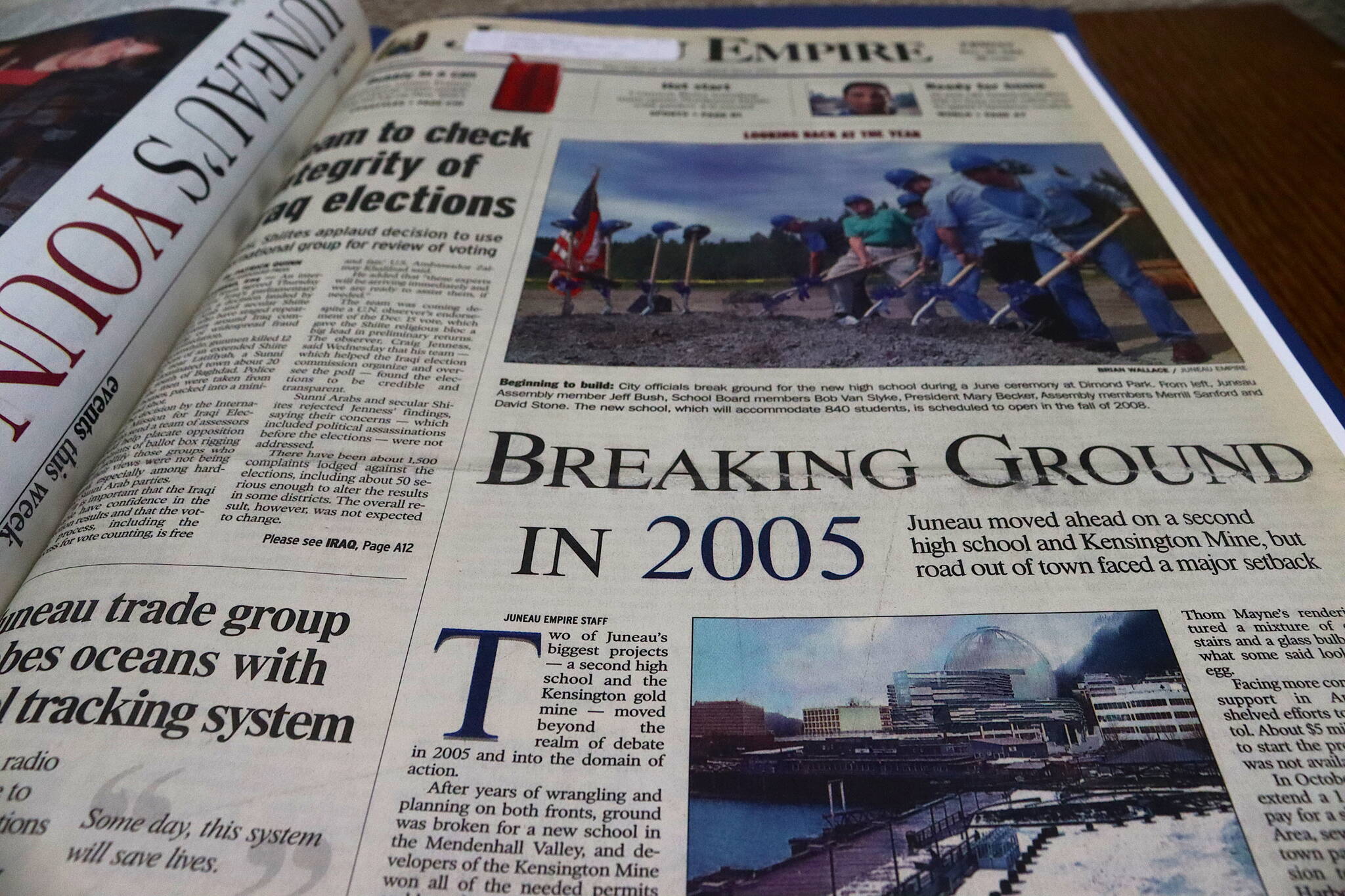 The front page of the Juneau Empire on Dec. 30, 2005. (Mark Sabbatini / Juneau Empire)