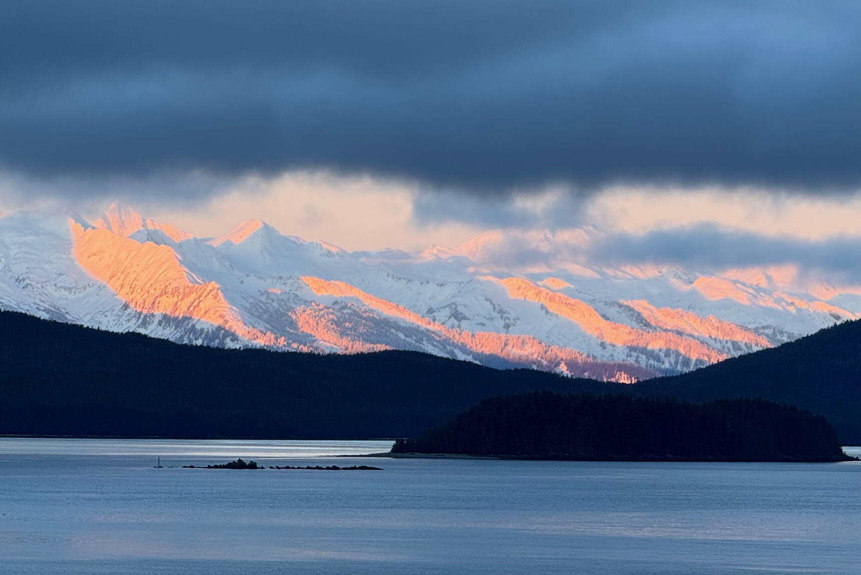 Photo by Denise Carroll
Sunrise on the Chilkat Range on Jan. 6.