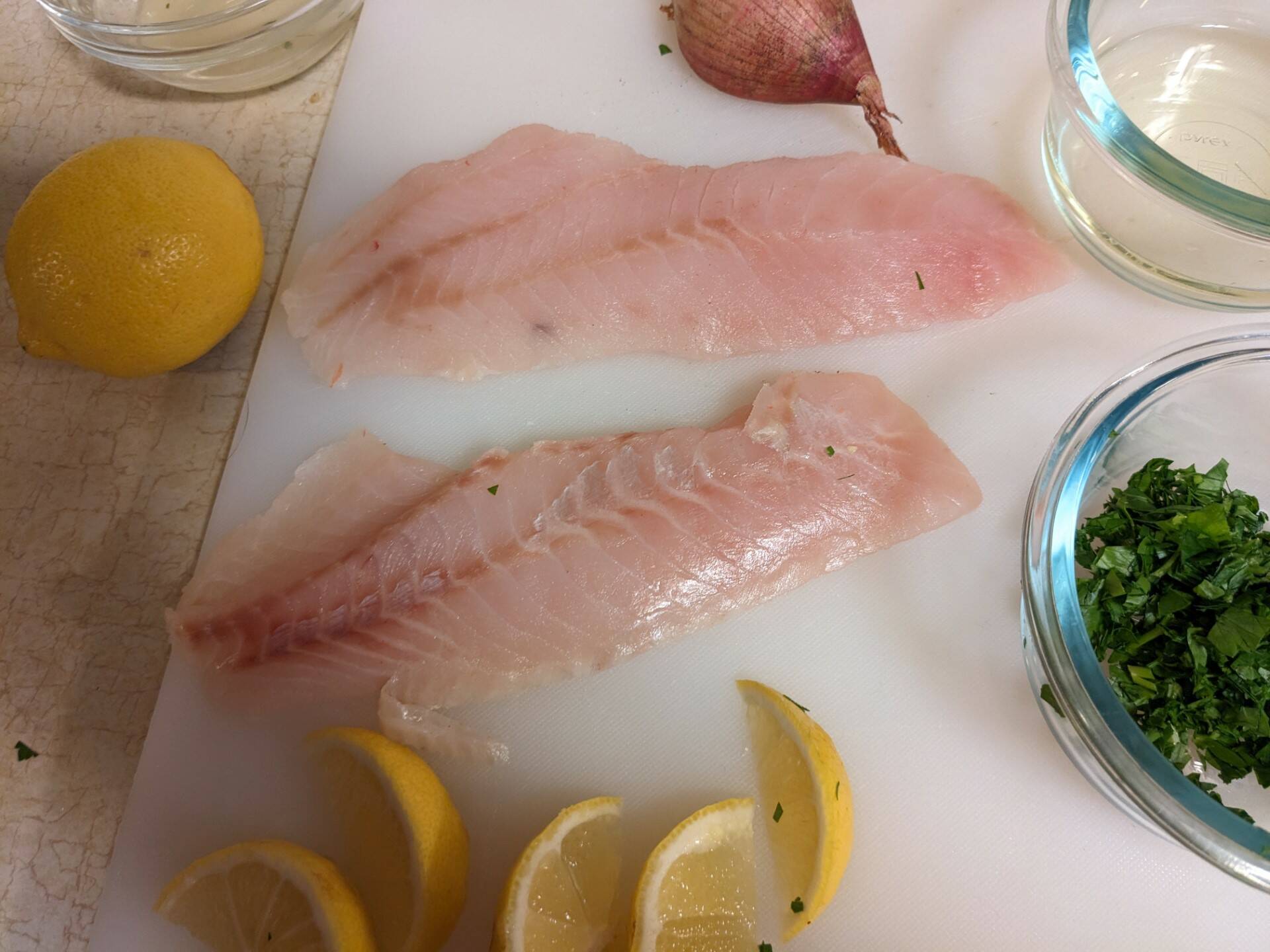 Rockfish fillets ready for cooking. (Photo by Patricia Schied)
