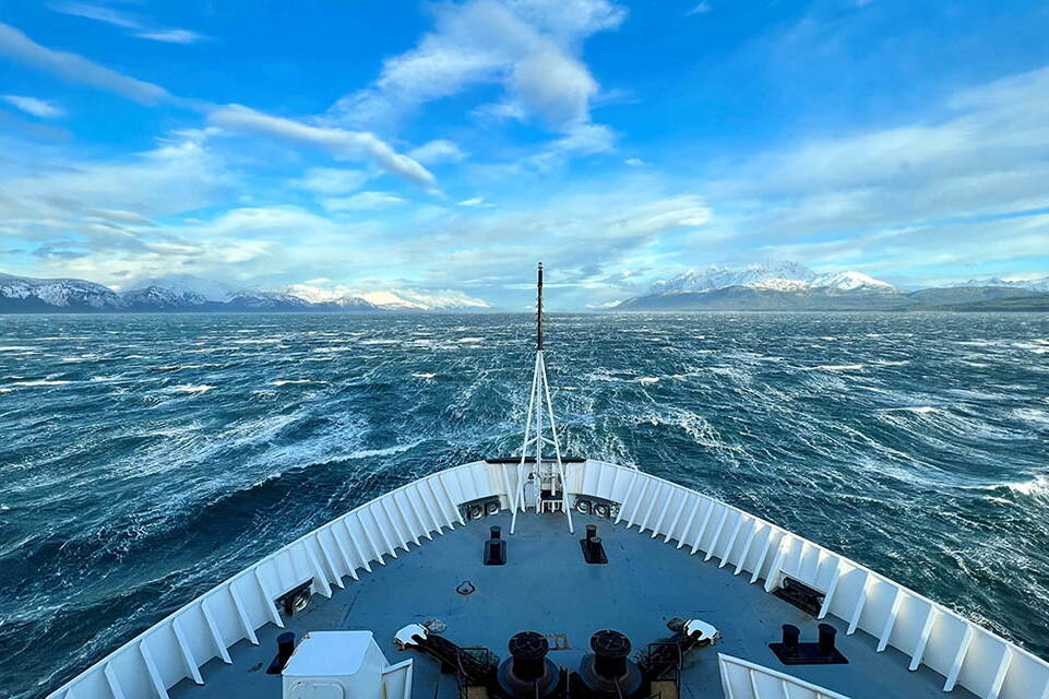 A view from an Alaska Marine Highway System ferry. (Alaska Department of Transportation and Public Facilities photo)