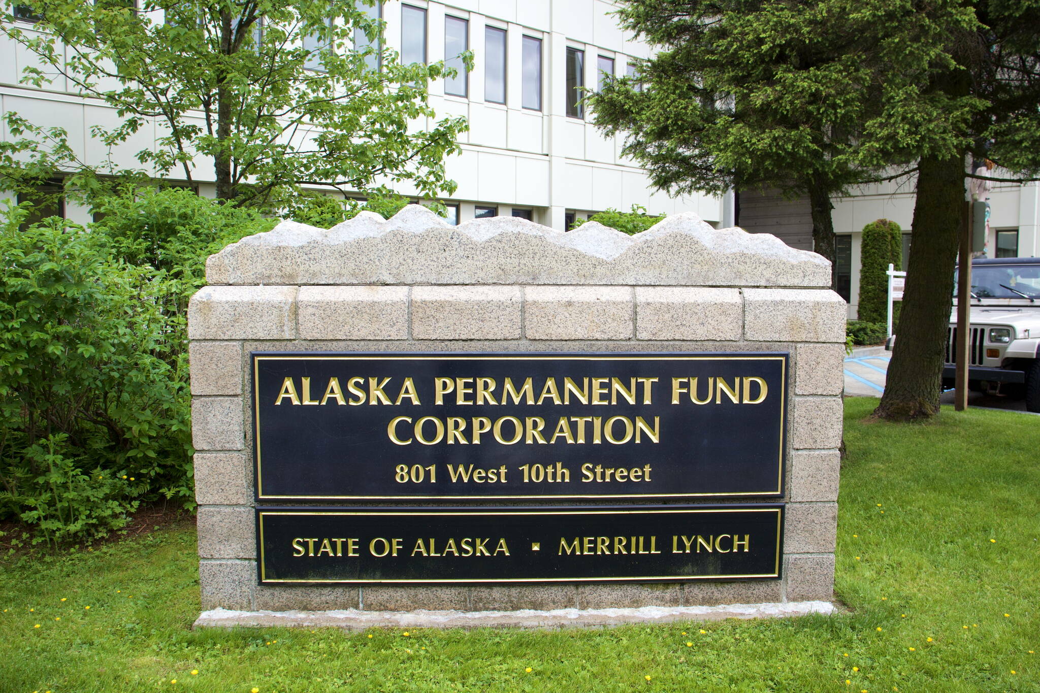 The Alaska Permanent Fund Corp. headquarters in Juneau is where most of the estimated 70 employees manage the state’s primary savings account. The corporation opened a satellite office in Anchorage last year. (Mark Sabbatini / Juneau Empire file photo)