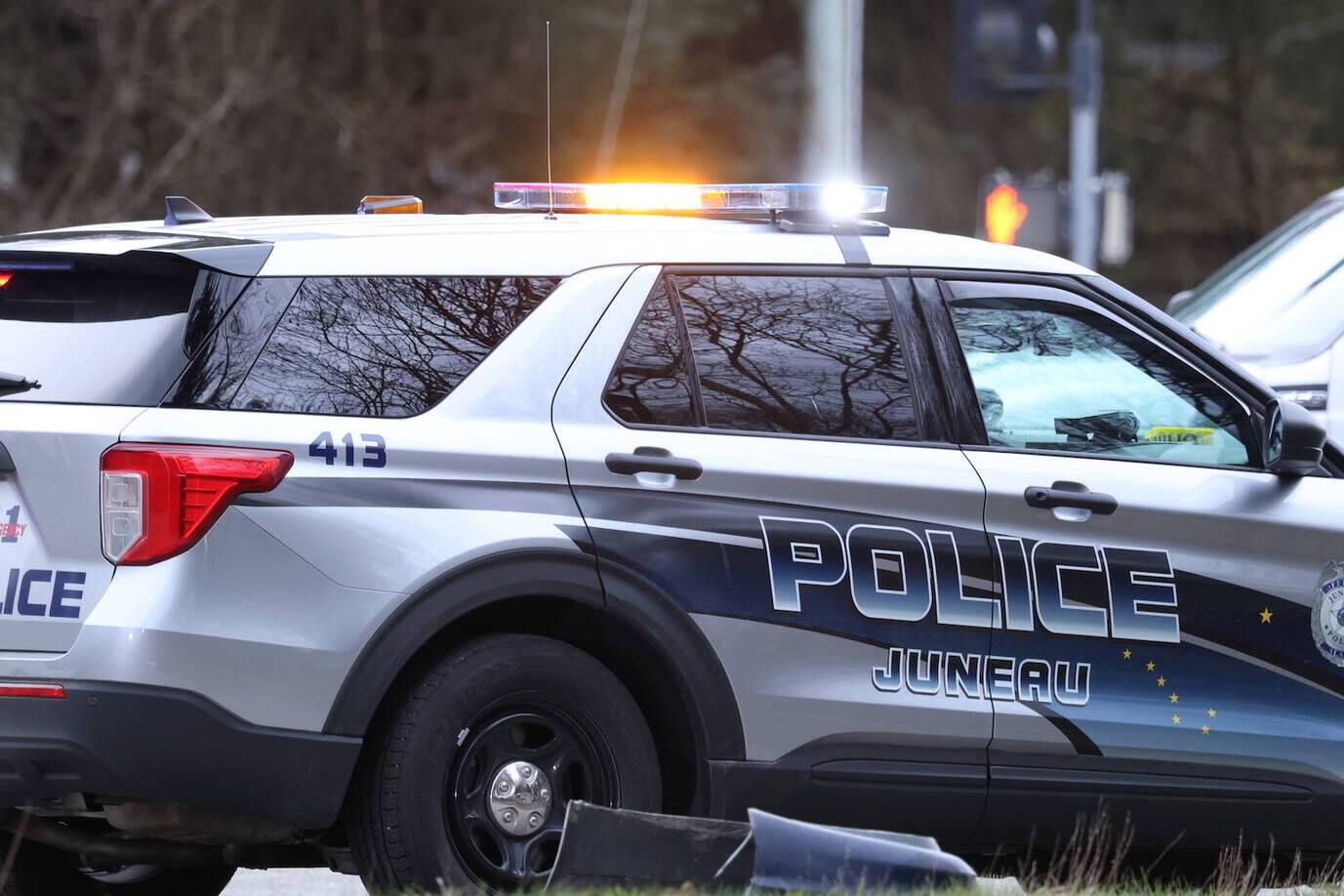 A Juneau Police Department vehicle. (Ben Hohenstatt / Juneau Empire file photo)