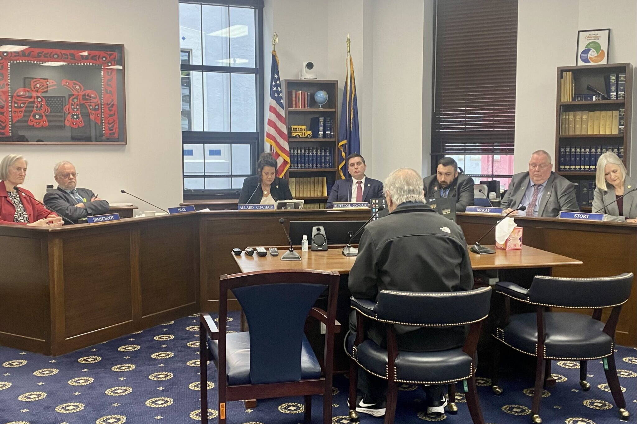 The House Education Committee hears public testimony on a multipart education bill on Monday. Members of the public chided lawmakers for a dysfunctional meeting. (Claire Stremple/Alaska Beacon)