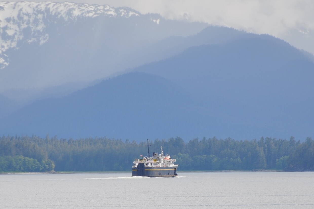 The LeConte state ferry departs Juneau on Tuesday afternoon, bound for Haines on a special round-trip following two cancelled sailings due to a mechanical problem. (Laurie Craig / Juneau Empire)