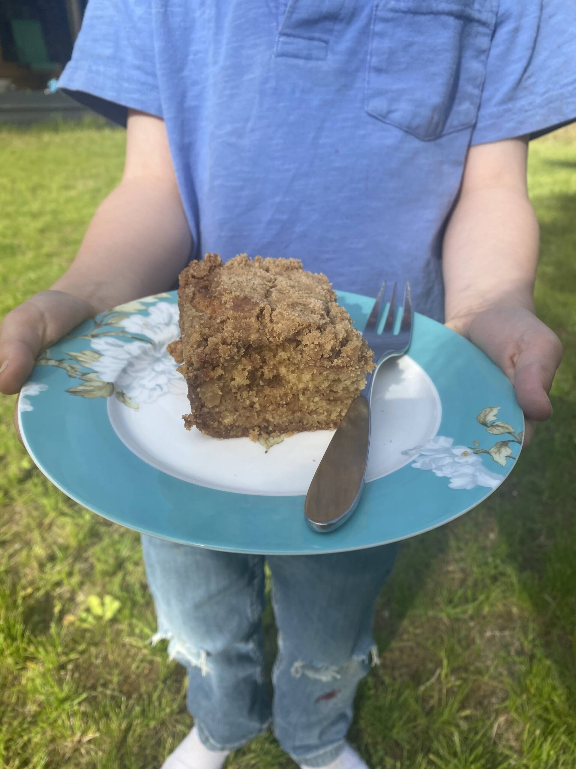 This sweet, spiced cinnamon apple cake is topped with streusel and would pair wonderfully with a latte as a breakfast treat or vanilla ice cream for dessert. (Tressa Dale/Peninsula Clarion)
