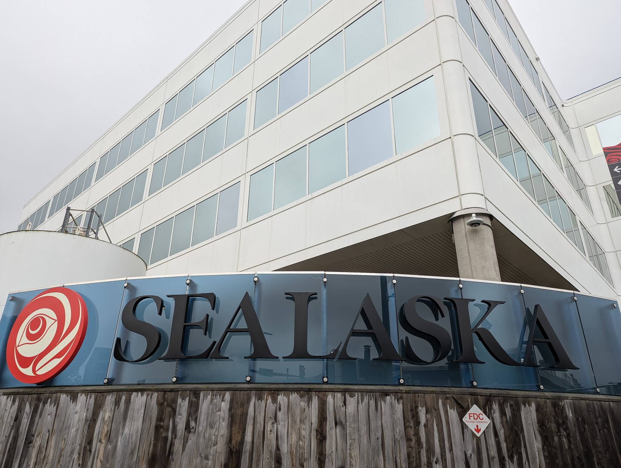 The Sealaska Corporation building is photographed July 11, 2025, in Juneau, Alaska. (Photo by Erin Thompson/Juneau Empire)