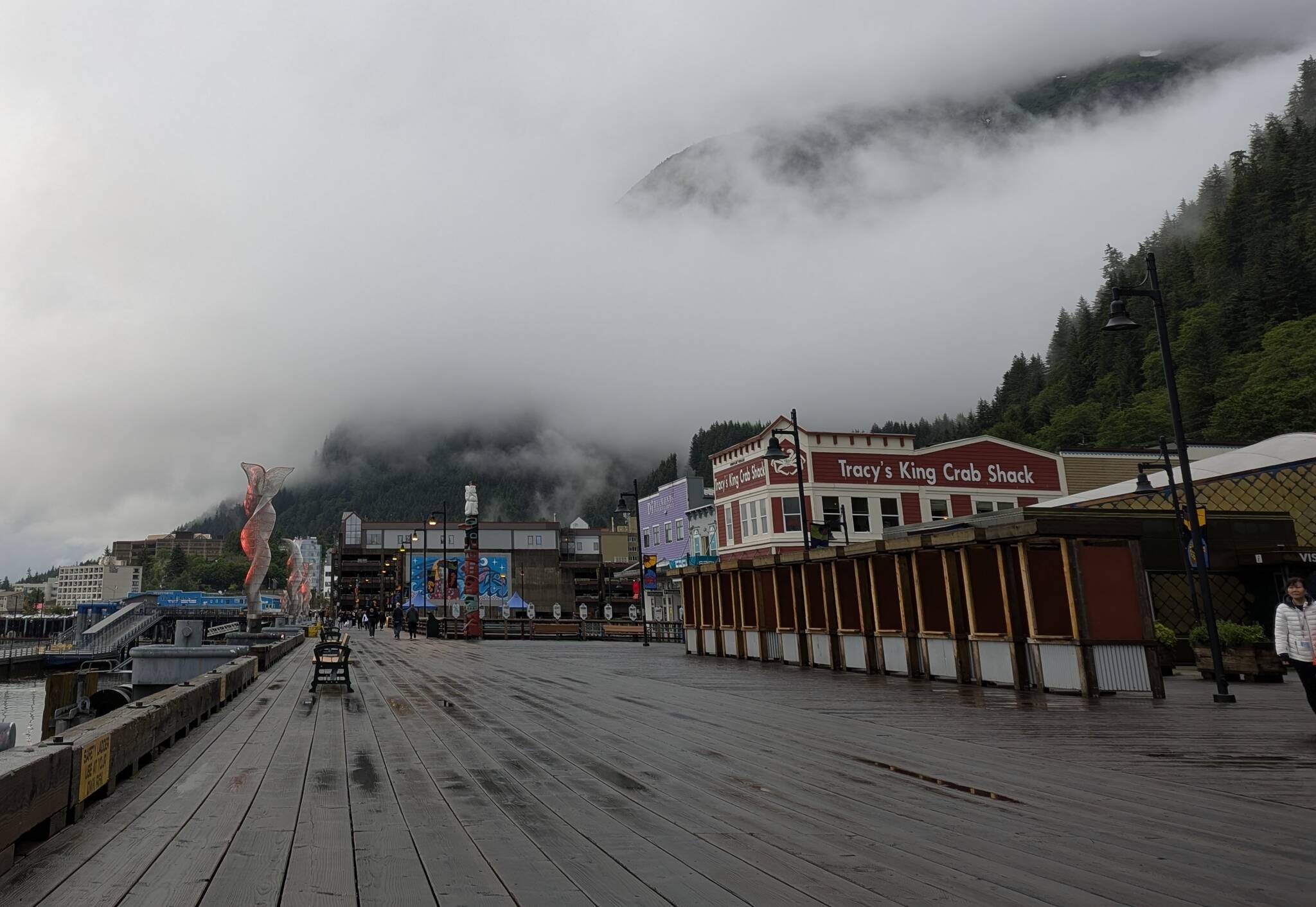 Juneau’s cruise ship dock is seen July 11, 2025, in Juneau, Alaska. (Photo by Erin Thompson/Juneau Empire file)