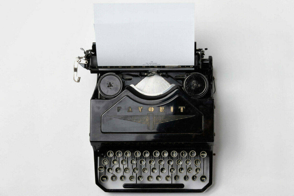 Letter to the editor typewriter (web only)