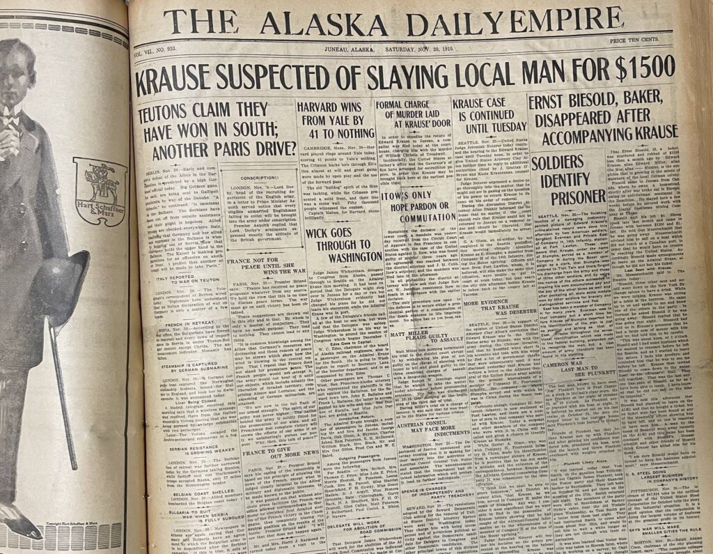 Empire Archives: Juneau’s history for the week of Nov. 22