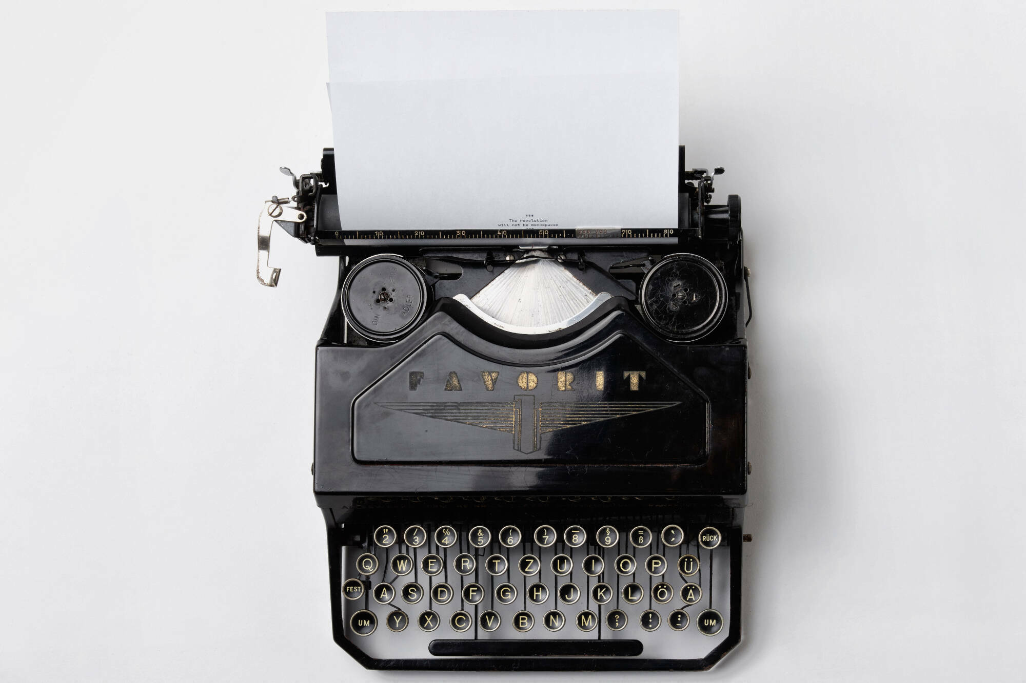 Web only: letter to the editor typewriter