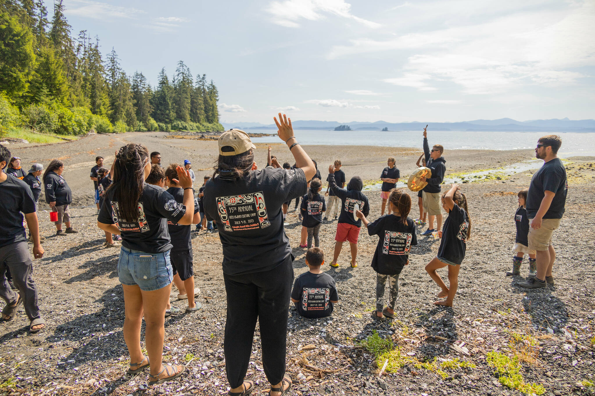 In 2024, SSP’s Regional Catalysts attended and helped with the Kake Culture Camp hosted by the Organized Village of Kake. The goal was to be in community, grow our relationships, and identify opportunities to support community priorities determined by the community itself. (Ḵaa Yahaayí Shkalneegi Muriel Reid photo)