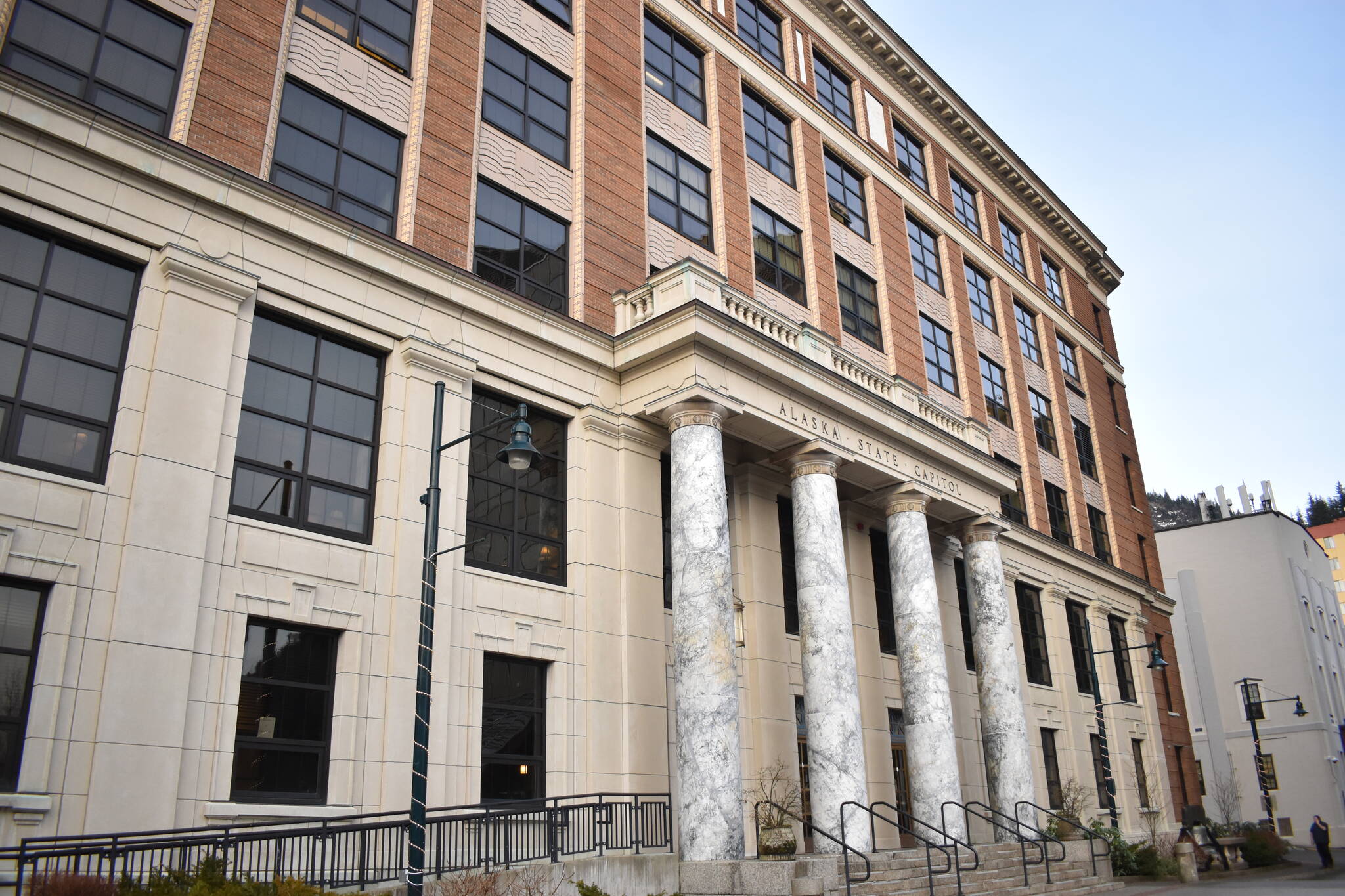 The Alaska State Capitol building stands on Tuesday, Jan. 20, 2025. (Mari Kanagy/Juneau Empire)