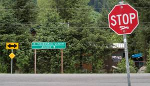 Michael and Suzanna Lessard talk Thursday, June 7, 2018, about having their home hit four times since 2005 by drivers who were either drunk or suffering from medical conditions. Their Brothers Avenue house sits near the intersection on Mendenhall Loop Road and Glacier Spur Road. Their daughters room was crashed into last May by a drunken driver. (Michael Penn | Juneau Empire)