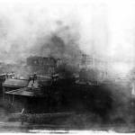 This so-called Silent City appeared above the Muir Glacier in late June every year, Juneau pioneer Richard Dick Willoughby claimed. This photograph was circulated far and wide as people sought to get a look at the mirage. (Alaska State Library, Historical Collections | Courtesy Photo)