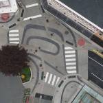 This is an aerial view at the intersection of Front Street and Seward Street downtown. (Courtesy Photo | Josh McGraw)