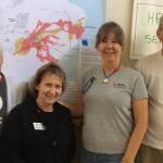 Juneau resident and Red Cross Shelter Supervisor Chip Wagoner, left, stands with fellow volunteers (from left) Robin Brinson, Tami Martin and George Smith. Wagoner and other volunteers were there in response to the Kilauea Volcano eruption that has displaced thousands of people. (Chip Wagoner | Courtesy Photo)