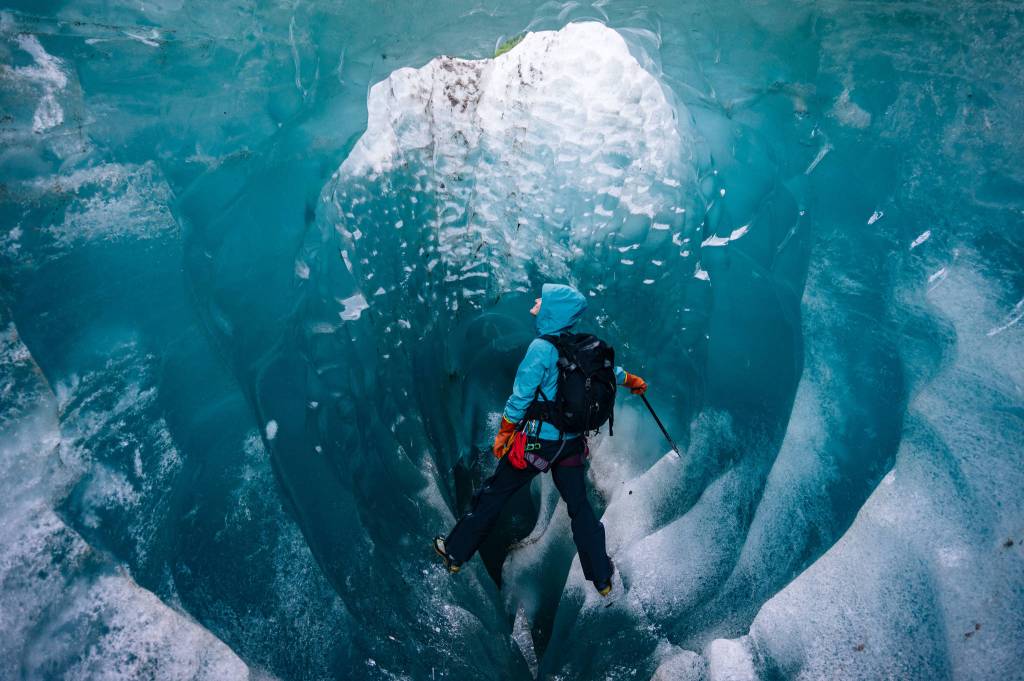 Looking up through the conduit. (Gabe Donohoe)