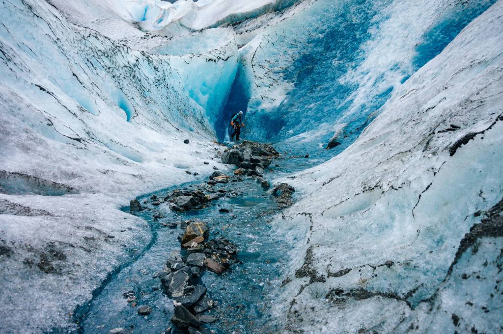 Looking up through the conduit. (Gabe Donohoe)