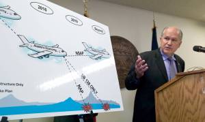 In this July 14, 2016 photo, Gov. Bill Walker speaks during a press conference. (Michael Penn | Juneau Empire File)