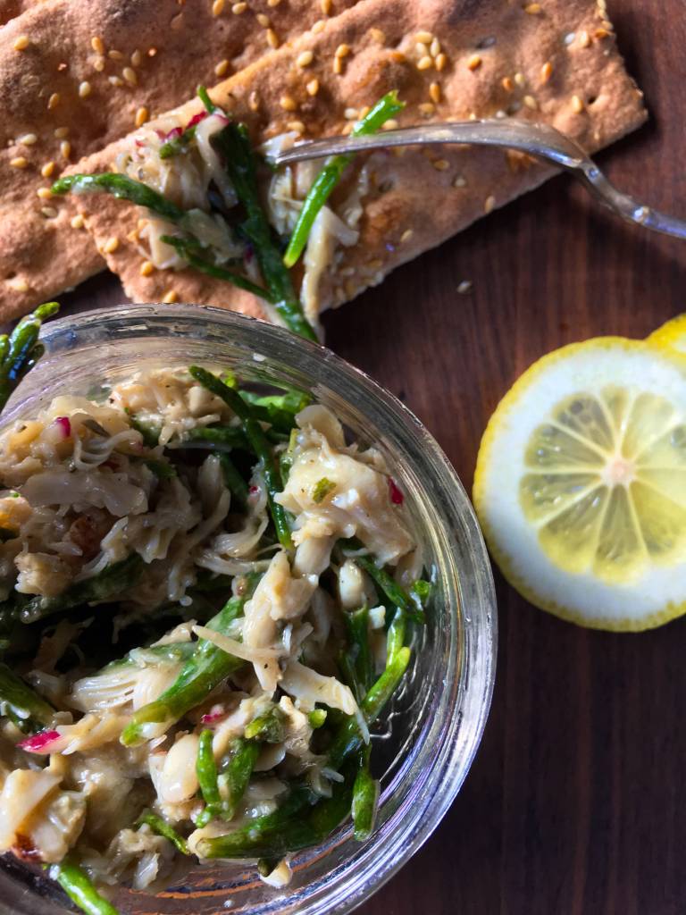 Eating Wild: Blistered Beach Asparagus & Dungeness Crab Salad