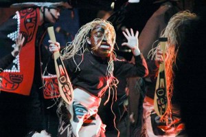 One of the three paddles reported missing, seen in action during the Glacier Valley Elementary School's 2008 production of “Tides and the Tempest."