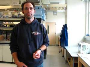 This Sept. 4 photo, shows University of Alaska Anchorage civil engineering professor Aaron Dotson at the university in Anchorage. Dotson is part of a team participating in an Alaska state competition to develop more affordable options for delivering water and sewer systems in rural communities that still lack indoor plumbing in the state.